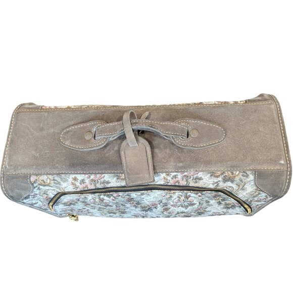 Vintage Floral French Luggage Company Combo Locking  Roller 14-inch Suitcase - Picture 8 of 11